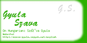 gyula szava business card